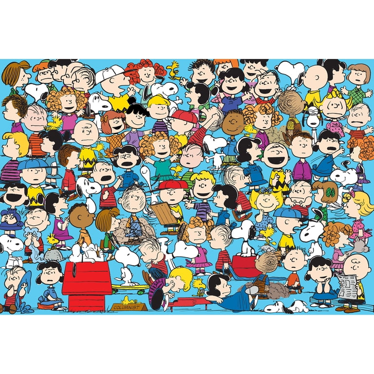 RoseArt Colorluxe 2000-Piece Peanuts Cast Multicolor Adult Jigsaw