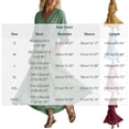 thumbnail image 3 of Bosfbaoi Dresses for Women V Neck 3/4 Sleeve Self Tie Waist Pockets High Low Maxi Dress Casual Textured Linen Dress, 3 of 6
