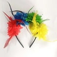 thumbnail image 2 of HNMKIU Feather Headband for Parties Festivals Stage Performances Celebrations Hair Accessories Head Wraps for Women and Girls 1016-Black-f,One Size, 2 of 3