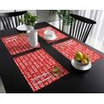thumbnail image 3 of Valentine''s Day Placemats Set of 6, I Love You More Placemat for Dining Table Decorations, Cotton Linen Simple Words Red Place Mats, Valentines Table Mats for Kitchen Dinner Holiday Party Decor, 3 of 6