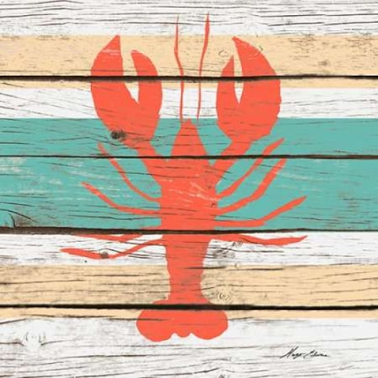 Striped Sea Creature IV Canvas Art - Hugo Edwins(24X24)