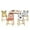 5 pieces-White, variant on 3 Piece Kids Table and Chairs Set Toddler Activity Table Wooden Animal Table & Chair Set for Crafts, Snacks & Learning