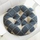 thumbnail image 1 of Funda de almohada para dormitorio, cojín de lino, futón, tatami, cojín de suelo redondo, transpirable, cojín de silla grueso de verano, cojín de lino y algodón, 1 of 6