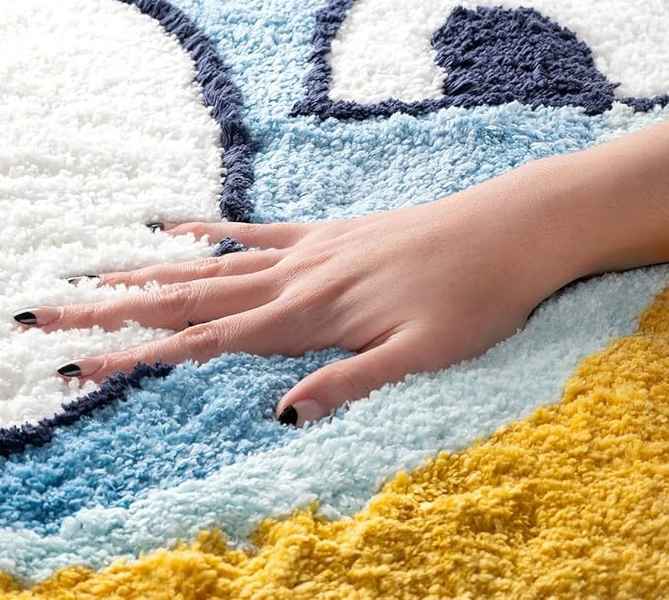 Bluey Plush Fluffy 3ft x 3ft Tufted Area Rug - Kids Room Decor
