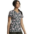 thumbnail image 4 of Dickies EDS Medical Scrubs Top for Women V-Neck DK656, XXS, Camo Daisies, 4 of 7