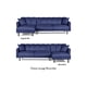thumbnail image 5 of Sala Modular Sofá Cama Mavis Azul Sofantastico Reversible, 5 of 8
