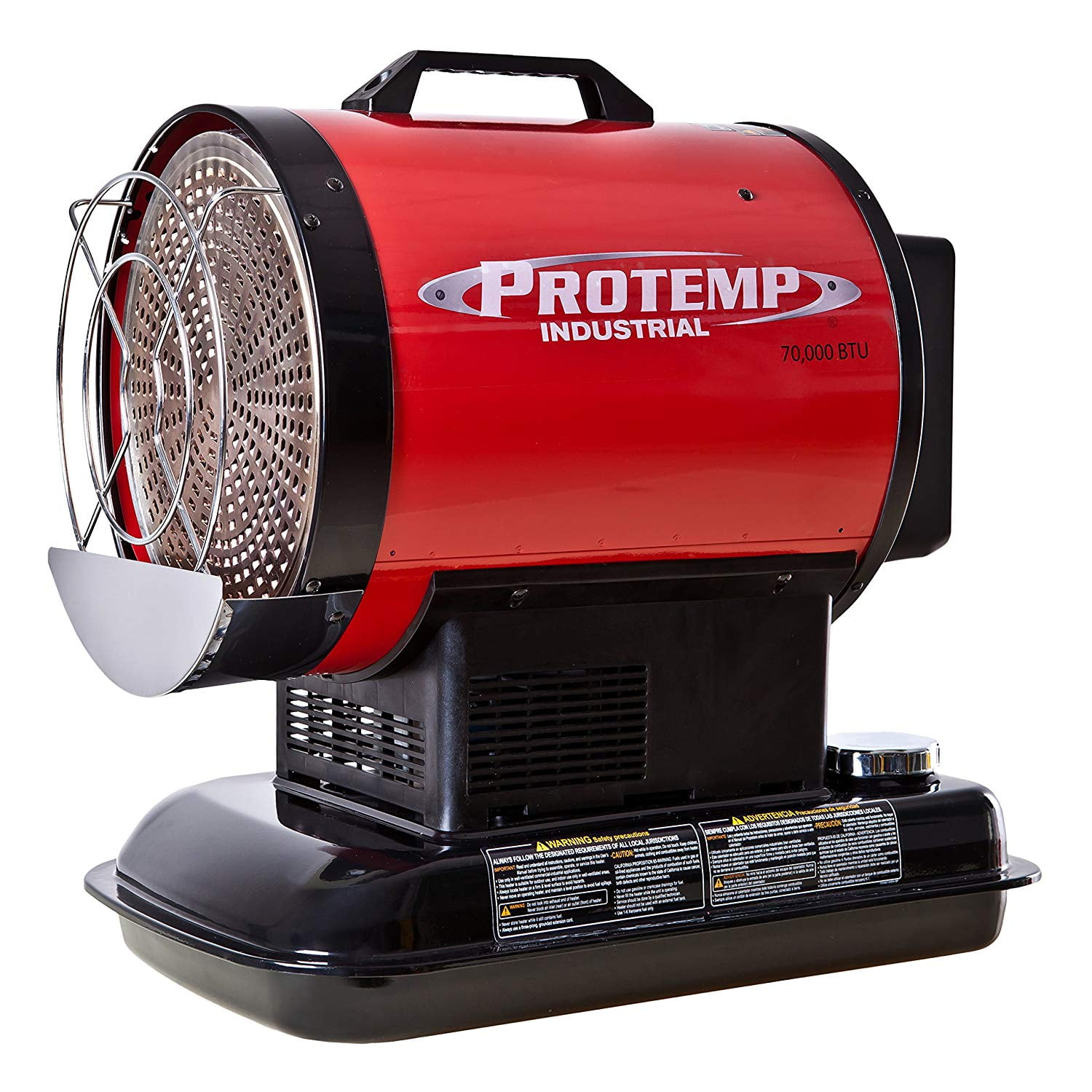 ProTemp PT-70-SS-A Portable 70,000 BTU Kerosene Diesel Radiant Torpedo  Heater - Walmart.com