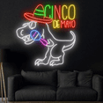 thumbnail image 4 of Craftnamesign Dinosaur Cinco De Mayo Neon Sign, Cinco De Mayo Wall Art, 4 of 5