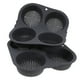 thumbnail image 4 of 2 moldes de silicona para panecillos de hamburguesa de 4 cavidades, moldes caseros para panecillos de hamburguesa, molde redondo antiadherente para hornear en la cocina, 4 of 8