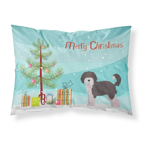 Aussiedoodle 1 Christmas Tree Fabric Standard Pillowcase