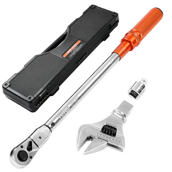 VEVOR Adjustable Click Torque Wrench 1/2 Inch Drive 20-160 lbf-ft / 27.1-216.8 N.m