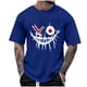 thumbnail image 1 of Camisetas de Cuello de la Tripulación de los Hombres de Poliéster Impreso en Seco Rápido, Cuello Redondo de Corte 3D para Gimnasio, Carrera, Ciclismo Y Ocasional, 1 of 4