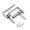 middle-Silver, variant on Rustproof Double Swing Action Hinge 360 Degree Rotating Shaft Stainless Steel Concealed Door Pivots Hinges Enduring