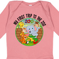 thumbnail image 4 of Inktastic First Trip to the Zoo Boys or Girls Long Sleeve Baby Bodysuit, 4 of 5
