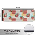 thumbnail image 5 of Kitchen Rugs Sets Of 2,Pioneer Flower Floral Print Pattern Anti Fatigue Kitchen Mat Rugs Non Slip Washable,Decorative Kitchen Floor Mats for Kitchen,Sink,Laundry,17"x47"+17"x47", 5 of 5