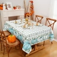 thumbnail image 2 of Sevenstars Fall Tablecloth White Pumpkin Thanksgiving Table Cloth Square Table Cover for Dinner Party,55" x 55", 2 of 6