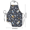 thumbnail image 2 of Fuzoiu Space Cars Print Kitchen Cooking Aprons,Kitchen Cooking BBQ Aprons,Chef Apron with 2 Pockets for Men Women,Art Aprons for Painting Pottery Ceramics, 2 of 7