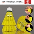 thumbnail image 2 of Eagles Durable Nylon Badminton Shuttlecock , Highly Stable & Durable | Yellow , Pack Of 12, 2 of 5