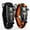 1 Orange w/ Black and 1 Black Bracelet, variant on 2 pk Paracord Bracelet Compass Whistle Fire Starter Hiking Camping Fishing Survival Hunting Gear Men Women Kids