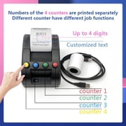Take a Number Printer Ticket Thermal Printer Machine with 57mm Receipt Ticket Roll for Wireless Calling System for Haunted House