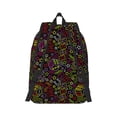 thumbnail image 2 of Naloa Casino Icons Canvas Backpack for Men Women Rucksack Casual Travel Daypack College Tote Satchel Bookbag for Teens-Medium, 2 of 7