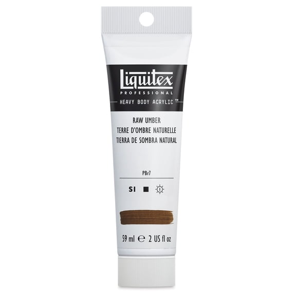 Liquitex Heavy Body Artist Acrylics - Raw Umber, 2 oz Tube
