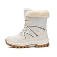 thumbnail image 5 of Women's Boots - Winter Fashion Thickening Warm Lace Up Non Comfortable Footwear for Cold Weather, 5 of 9