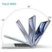 IBENZER MacBook Air 13 inch case 2025 2024 2023 2022 M5 A3449 M4 A3240 M3 A3113 M2 A2681, Hard Shell Case & Keyboard Cover & Type-C Adapter, FUJI,W-MAT13-KK-FUJI+1TC