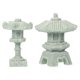 thumbnail image 1 of Estatua de Pagoda de jardín Zen, modelo de Mini Pagoda, torre de Pagoda en miniatura, decoración, 2 uds., 1 of 5