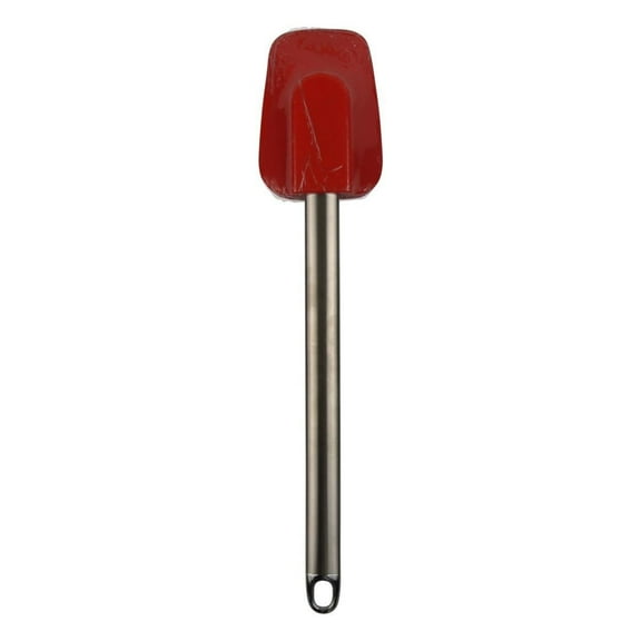 Kitchen Supply 3242 11" Red Silicone Spoon Spatula Stainless Steel Handle