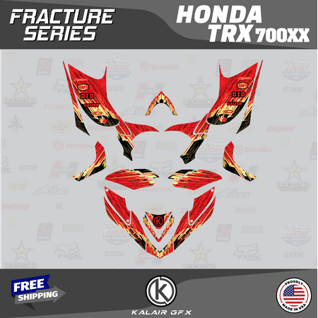 Kalair GFX Graphics Kit for Honda TRX700EX (All Years) Fracture Series
