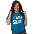 thumbnail image 4 of Llama Squad Save The Drama Alpaca BFF Women's Graphic T Shirt Tees Brisco Brands 2X, 4 of 6