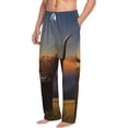 thumbnail image 3 of Kdxio Yak Print Men's Sleep Pajama Pant Lounge Pants with Pockets, 3 of 8