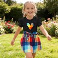 thumbnail image 7 of Cethrio Girls Summer Outfit Sets, Flutter Sleeve Fashion Printed 2 Piece Girls' Clothing Sets Black Size 2-3T, 7 of 7