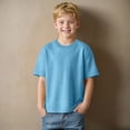 thumbnail image 2 of NOLDARES Boys Short Sleeve T-Shirt Graphic Casual Tees for Kids, Breathable Summer Top for Boys 5-16 Years(Light Blue,7-8 Years), 2 of 8