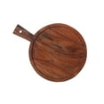 thumbnail image 4 of Maison Concepts Acacia Wood Round Serving Tray With Handle (15.75L X 11.8W X 1H), 4 of 4