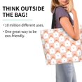 thumbnail image 2 of Balery love plaid fox Bolsa Tote Estilo Estético con Cremalleras, Bolsa de Hombro, Bolsa de Compras Grande y Plegable, 2 of 8