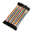 thumbnail image 4 of Cables De Jersey Femenino A Hembra, 5 Piezas De 40pin Cable De Cinta De 11.5 Cm Cables De Placa Coloridos Separables, 4 of 7