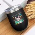 thumbnail image 4 of 12oz Easter Egg Tumbler with Lid & Straw, Insulated Stainless Steel Wine Cup, [Easter Theme] Print, 4 of 5