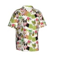 thumbnail image 2 of Tropical Flower And Corgi Men'S 3d Print Casual Button Down Shirts, Novelty Hawaiian Short Sleeves 3xl, 2 of 7