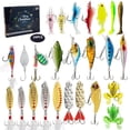 thumbnail image 1 of Fishing Tackle 24 Piece Blind Surprise Countdown Holiday Pack for Outdoor Anglers, 1 of 6