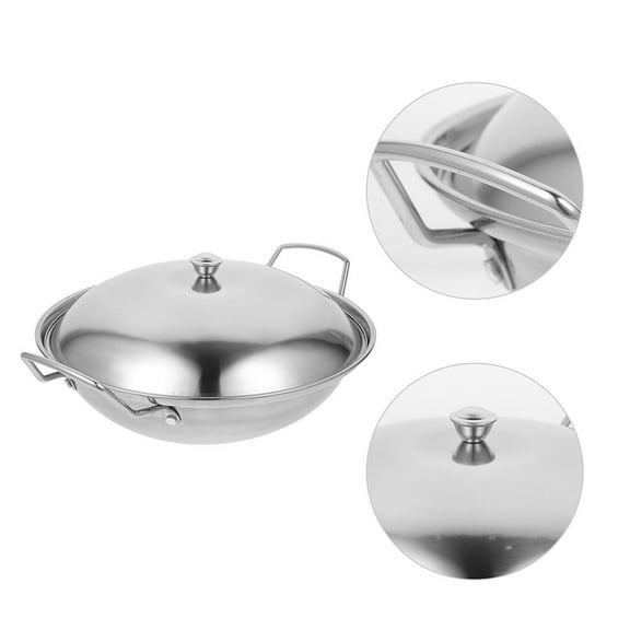 AURARMLET Stainless Steel Frying Pan Set, , Easy to Clean, Round Cookware