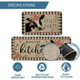thumbnail image 6 of Buffalo Plaid Bless This Kitchen Cows Kitchen Mats Set of 2, Home Decor Low-Profile Kitchen Rugs for Floor - 17x29 and 17x47 Inch, 6 of 6