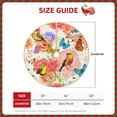 thumbnail image 2 of Fuzoiu Flowers And Birds Watercolor Print Christmas Tree Skirt,Xmas Christmas Decorations,Xmas Tree Mat for Farmhouse Holiday New Years Home Party Decor Tree Rugs-36", 2 of 6