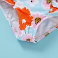 thumbnail image 6 of Happy Town Baby Girl One-Piece Swimsuit Toddler Floral Ruffle Bikini Beach Bathing Suit, 6 of 7