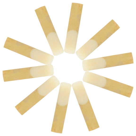 PTOOTP Saxophone Reeds Replacement 2.5 Strength Brown for Tenor Sax 10Pcs