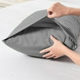 thumbnail image 4 of Fmbmuo Microfiber Pillow Cases Set of 2 - Standard/Queen Size- Cooling Pillowcases- Easy Care,18.90x29.13in, 4 of 6