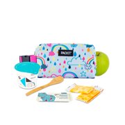 Packit Freezable Snack Box, Rainbow Sky, BPA Free, Non-Toxic Poly Canvas