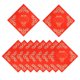 thumbnail image 2 of Papel cuadrado chino rojo Xuan Doufang, adornos tradicionales para escribir, manualidades. 10 piezas de 45 cm, 2 of 9