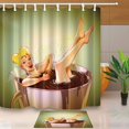 thumbnail image 1 of WOPOP Sprite Beauties Bathed In Coffee Cup Shower Curtain 66x72 inches with Floor Doormat Bath Rugs 15.7x23.6 inches, 1 of 1